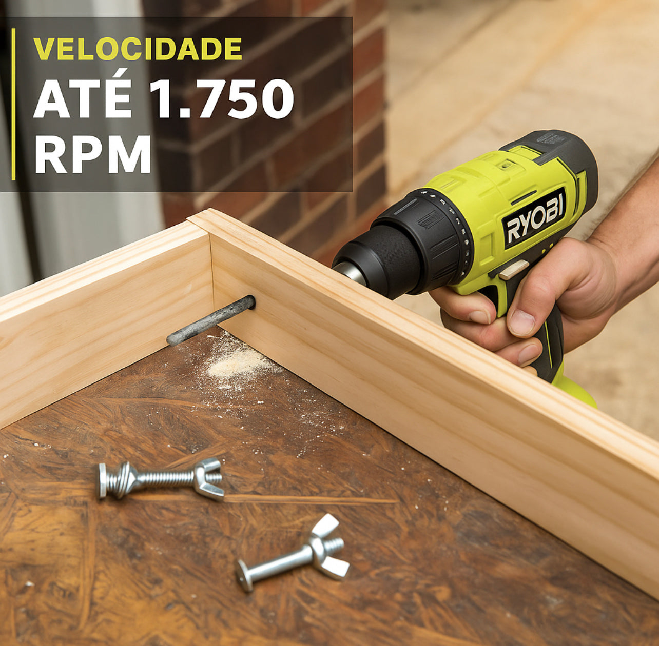 Kit RYOBI com 6 Ferramentas + 2 Baterias, Carregador e Bolsa