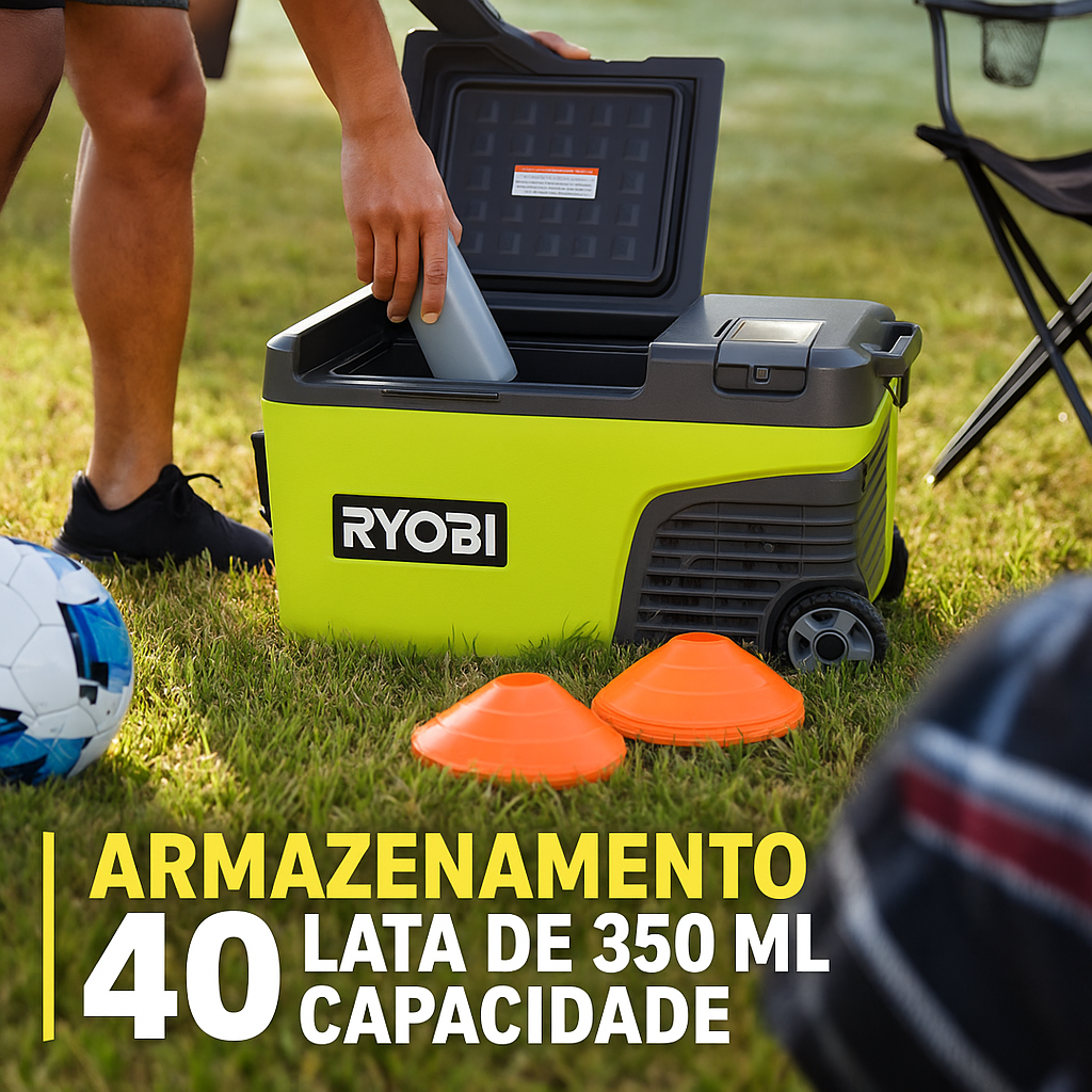 Cooler Híbrido Sem Gelo RYOBI 18V ONE+ – 24 Litros