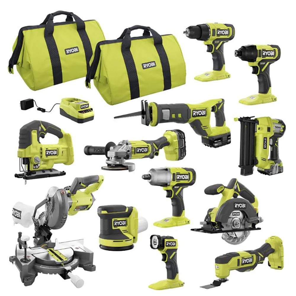 Kit combinado 18V ONE+ com 12 ferramentas